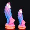 Новые светящиеся дилдо Разноцветные светящиеся Огромный пенис Джи-точка Анальная пробка для ягодиц Формы дракона Монстр Дилдо на присоске Женские игрушки