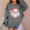 Children's Fashionable Casual Long-sleeved Loose Christmas Print Pullover Sweatshirt