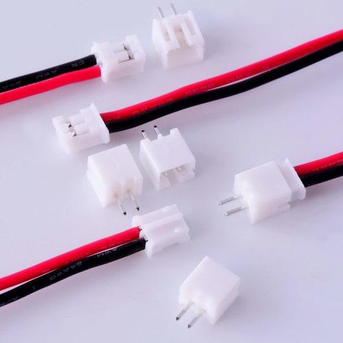 GTIWUNG 30 Pairs JST 2.0 PH Connectors, Male and Female, 2.0mm Plug Connectors, 2-Pin Terminal Connector Wire, Jump Wire, JST-XH Micro JST 2-Pin Male