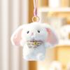 Fluffy Cartoon Foodie Animal Plush Toys Soft Plush Hanging Doll Cartoon Stuffed Doll  Bag Charm