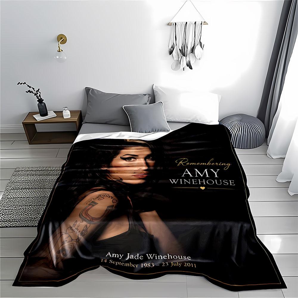 Amy Winehouse Tribute Blanket for all seasons blanket lunch break throw gift