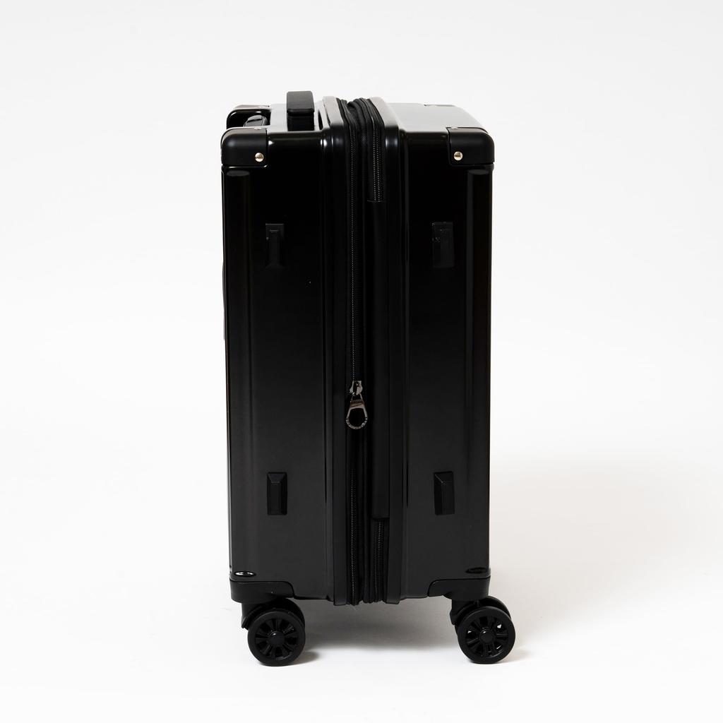 Маленький двухместный с напитком серебристый [Базовая земля] Ручная кладь, размер, 33 л, тихий, ролики, держатель, 3,6 кг,