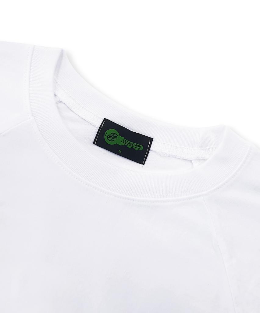 ESCAPEFROM Blue Team Number 06 Print Long Sleeve White