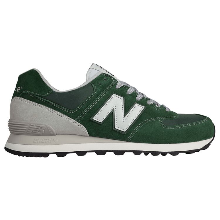 New Balance Nb 574 Классические Ретро Универсальные Нейлоновые Низкие Кроссовки для Бега Мужские кроссовки Зеленые ML574VFO