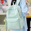 Японский простой и универсальный школьный рюкзак большой вместимости однотонный для кампуса женский новый летний легкий для поездок на работу на плечо