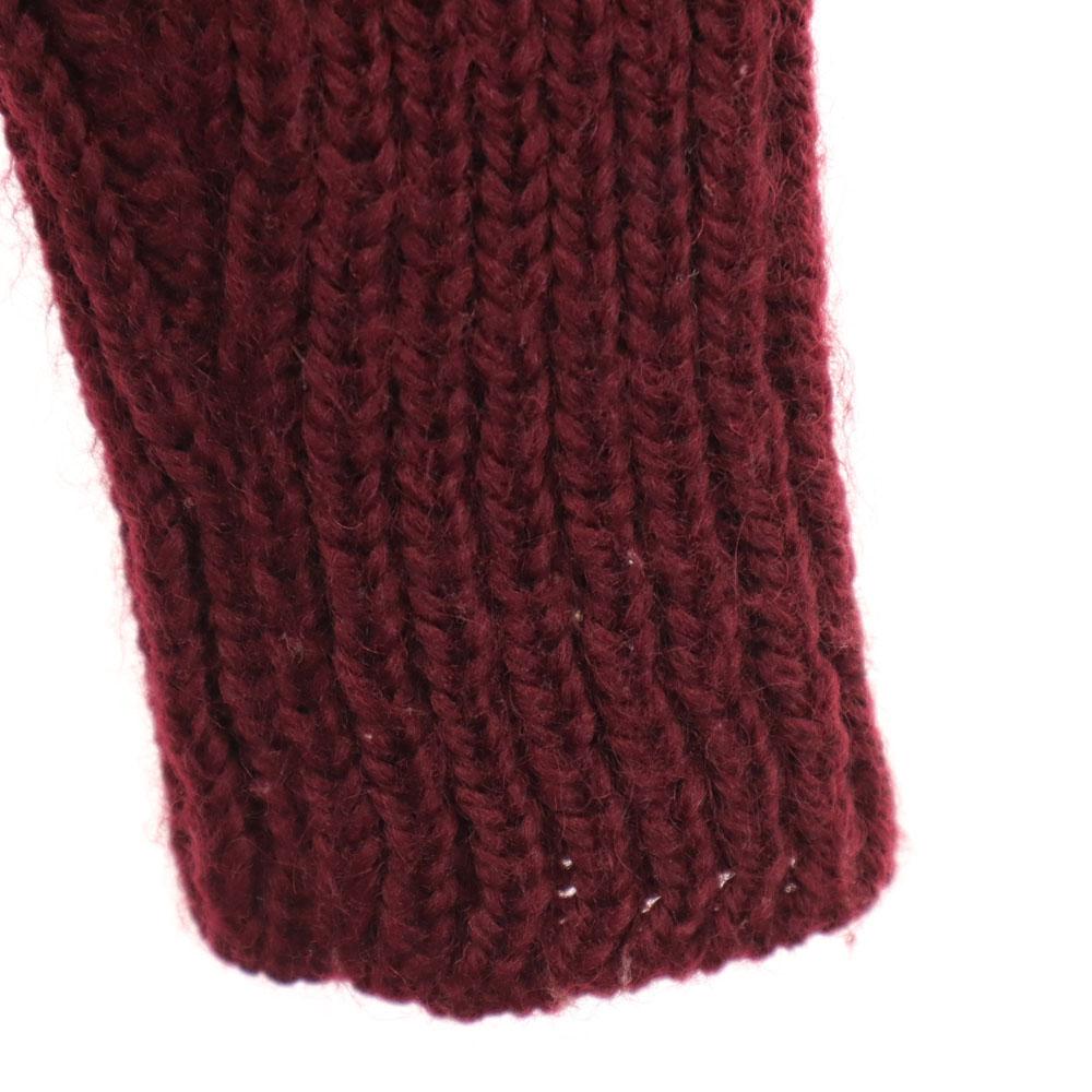 Y's сделано в Японии Вязаный кардиган с длинным рукавом Бордовый Youji Yamamoto Женский Б/у