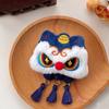Chinese Style Chinese New Year Plush Keychain Tassel Lion Dance Brooch  Bag Accessories