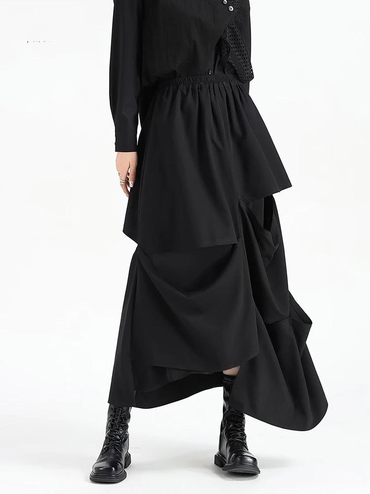 Xitao Юбки в стиле пэчворк с открытыми складками GJ1086
