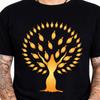 Tree Of Life Woman Silhouette Earth Goddess Nature Spiritual Top Graphic T-Shirt