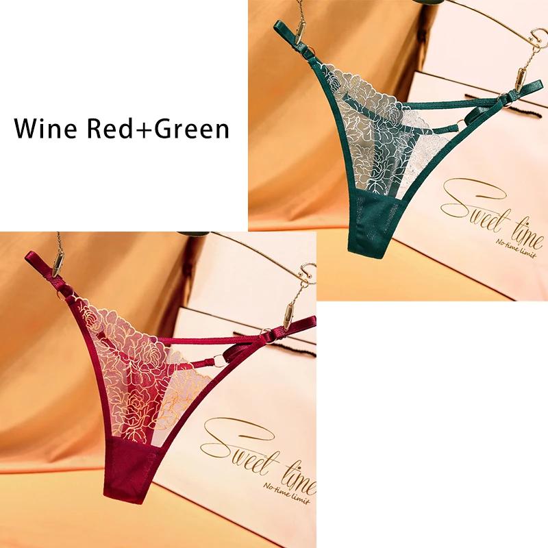 Dulasi Модные брюки-стринги с вырезом на талии и изысканной вышивкой, регулируемый пояс для женского нижнего белья 2271