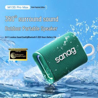 Портативная Bluetooth-колонка Saina M13S Pro Max, штекер CN (адаптер в комплекте)