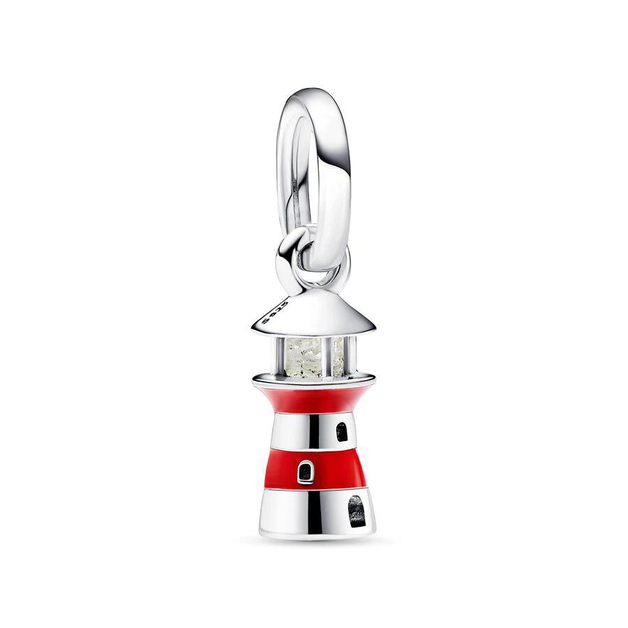 Glow in the Dark Lighthouse Charm for Original Pandora Bracelet DIY Jewelry Gift for Women Friends Family