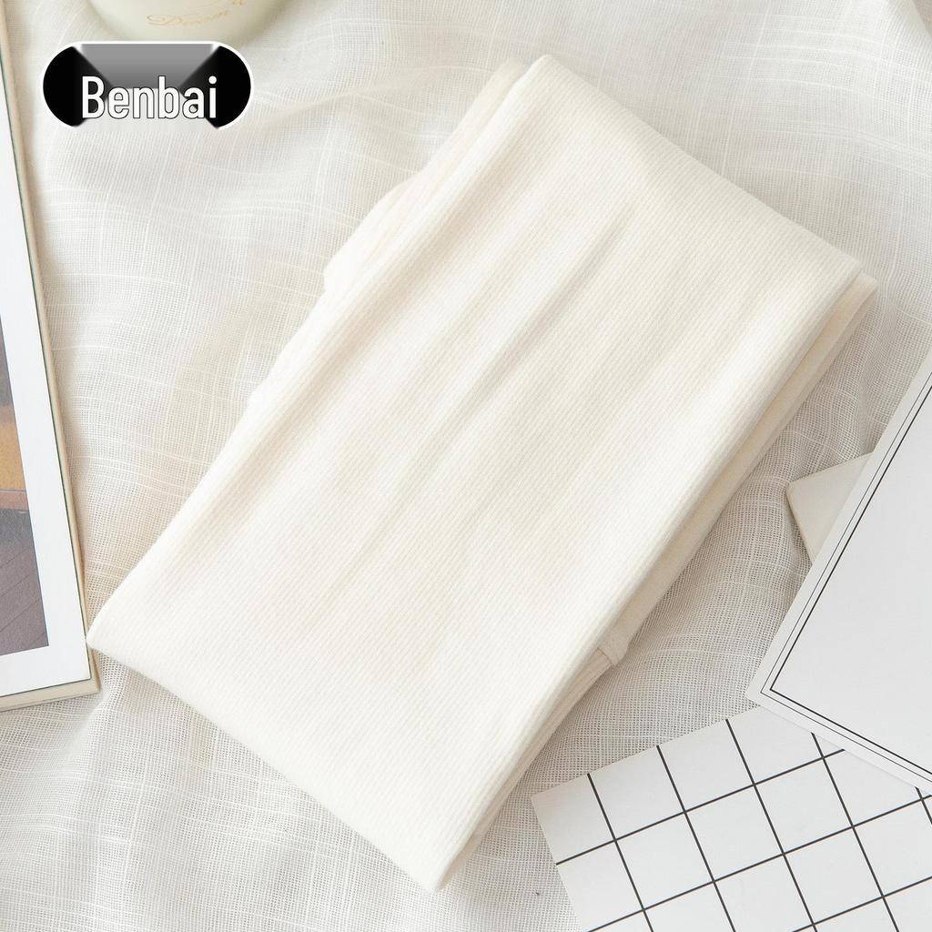 Extra Long Smoke Grey Fleece-Lined Micro Compression Vertical Stripe Women's Pantyhose Socks