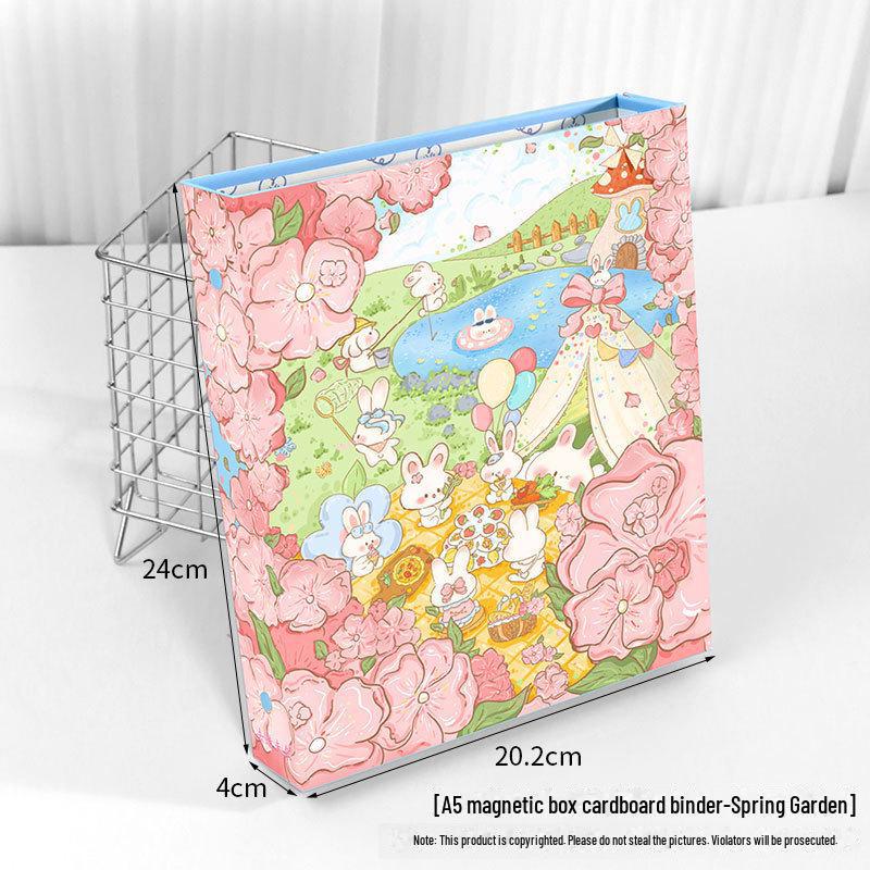 Внутренняя страница альбома для карточек формата А5 Wide Universal с 7 отверстиями - Корейские развлечения, прозрачная сменная карта, 6 дюймов