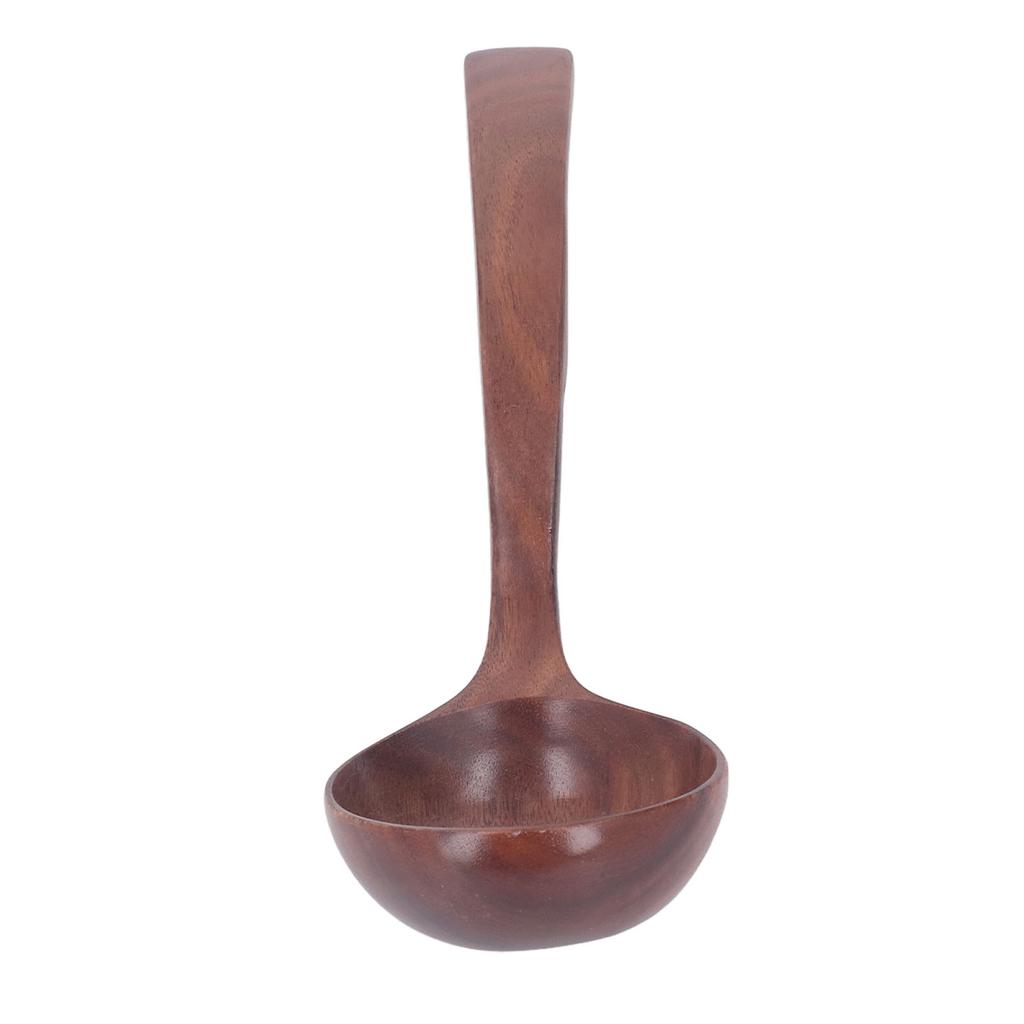 Деревянная ложка-половник для супа, аксессуары из цельного дерева, экологически чистый кухонный сервировочный половник