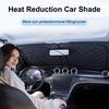 Автомобильные солнцезащитные козырьки Передний козырек от солнца Блокирует УФ-лучи Снижает накопление тепла Охлаждающий чехол на лобовое стекло автомобиля Автомобильный аксессуар для экономии топлива