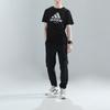 adidas Удобная, приятная для кожи, универсальная футболка с коротким рукавом, мужские топы, черный, серебристый ADICTJ