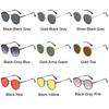 Vintage Metal Frame Sun Glasses UV Protection Hippie Glasses Trendy Round Sunglasses  for Women Men