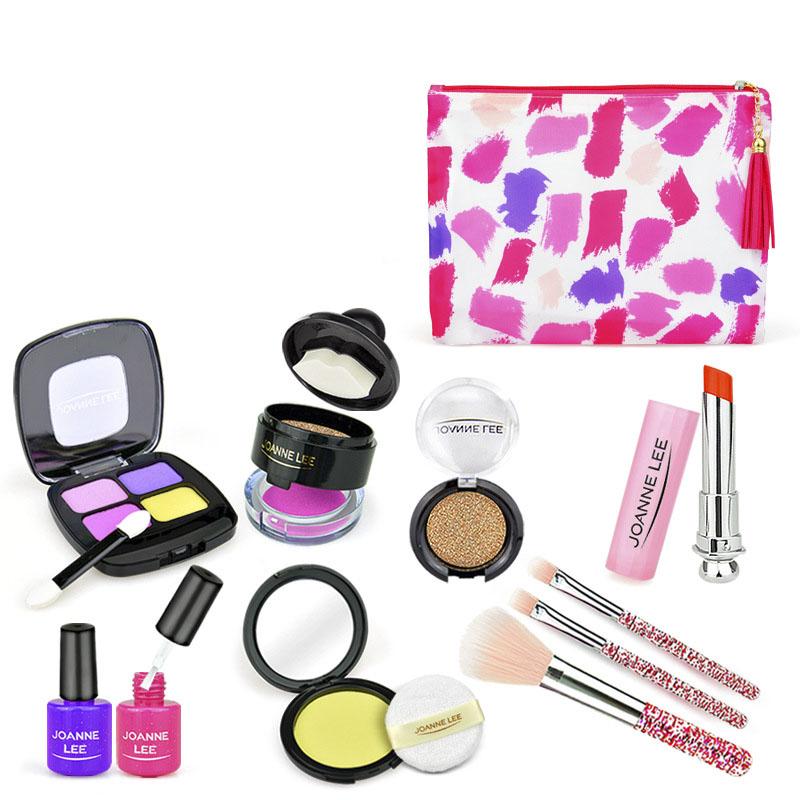 Нетоксичный детский набор для игры в макияж, имитация косметики, набор макияжа для игры в принцессу, развивающие игрушки для детей, подарки для детей