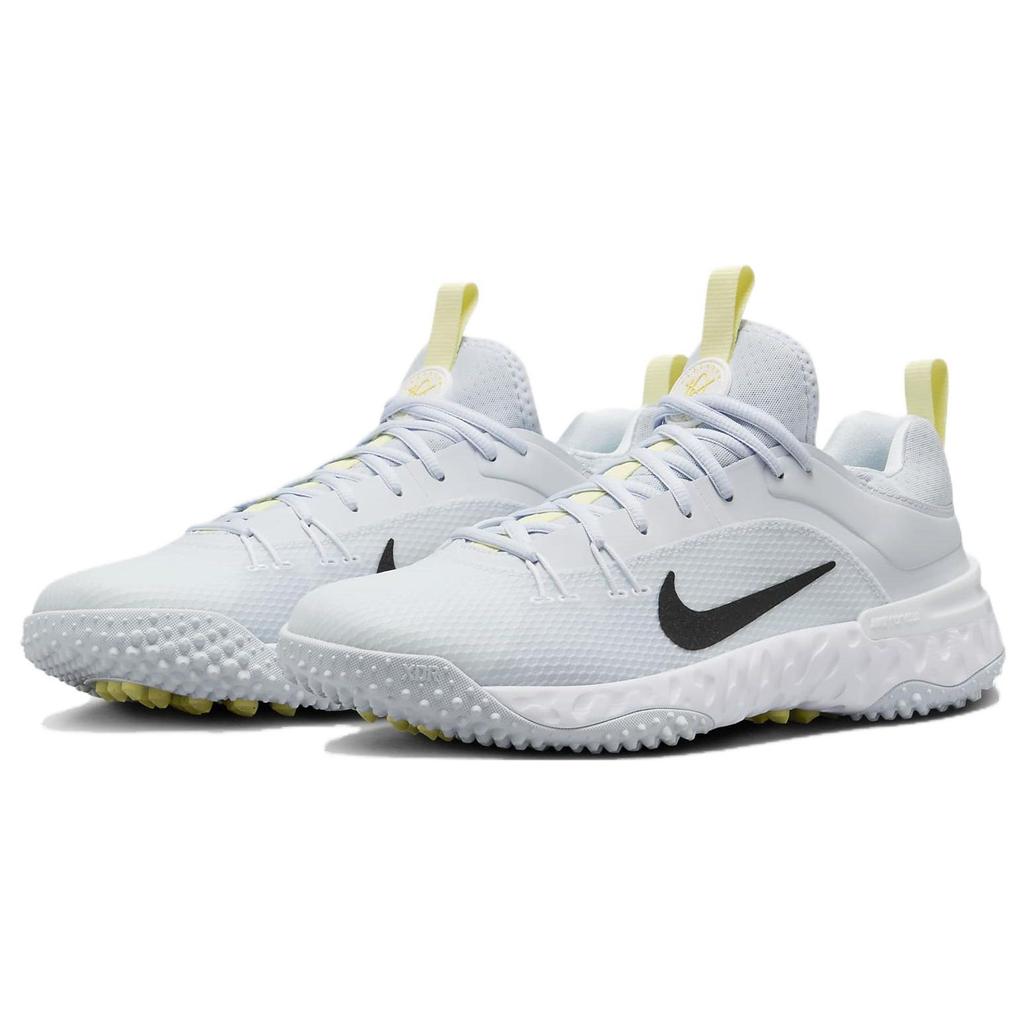 Nike Huarache 9 Elite TF LAX SE Football Grey Black Unisex Sneakers White Luminous-Green FV6148-001