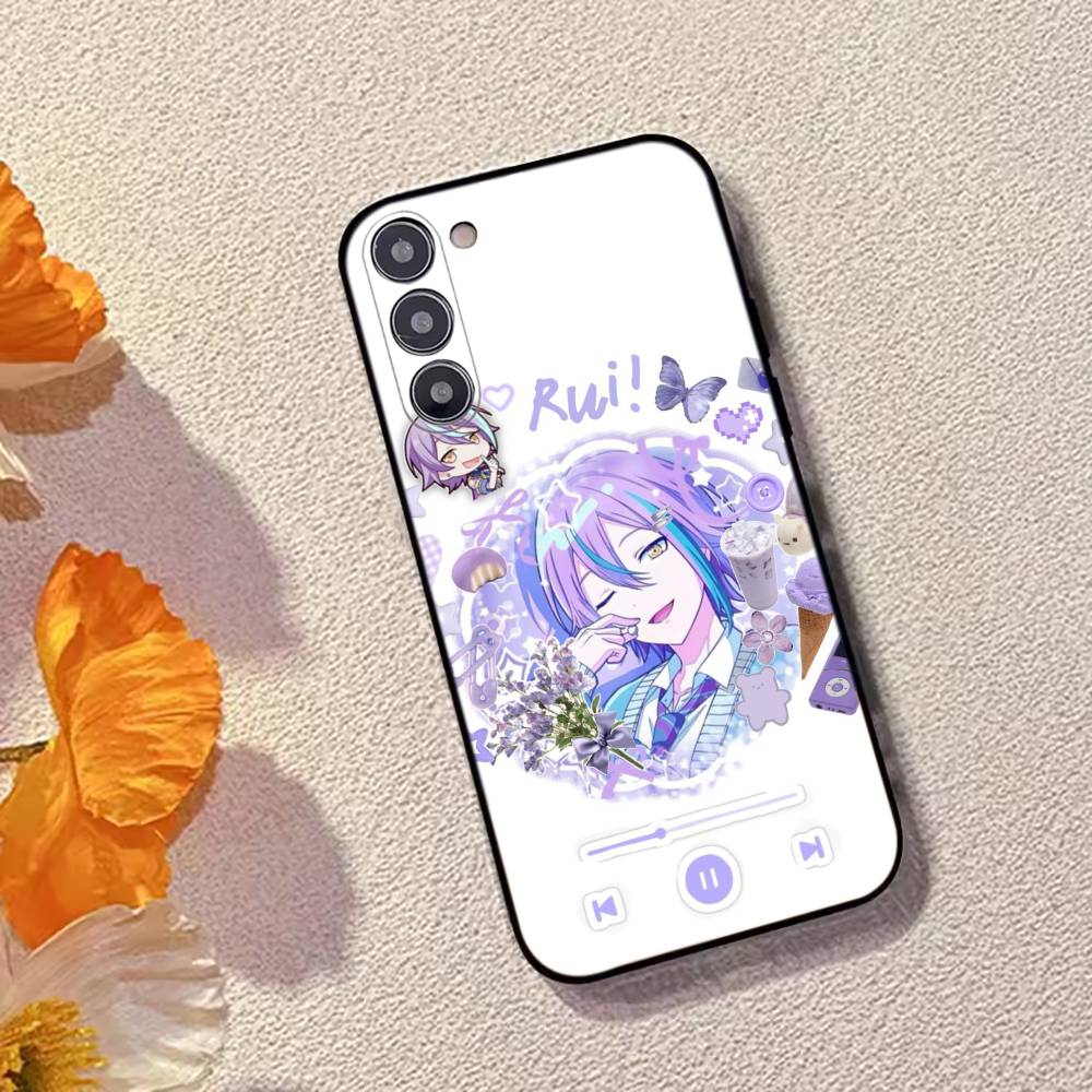 Rui Kamishiro Game Project Sekai Чехол для телефона Samsung Galaxy A73, A72, A71, A70, A53, A52, A51, Другие Мягкий Черный Чехол
