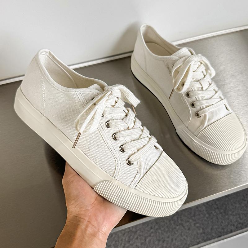 Повседневные балетки 2025 Новые удобные парусиновые кроссовки Мужские уличные Нескользящие на толстой подошве Кеды для тенниса Вулканизированная обувь