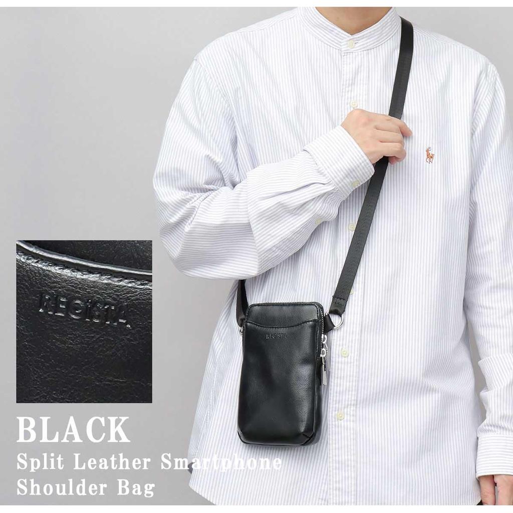 Коровья кожа Смартфон на плечо Популярный чехол для смартфона Мобильный чехол Кошелек Интегрированная сумка-сакош Мини на плечо Кожаный 7020 [Зарегистрировано] Мужской