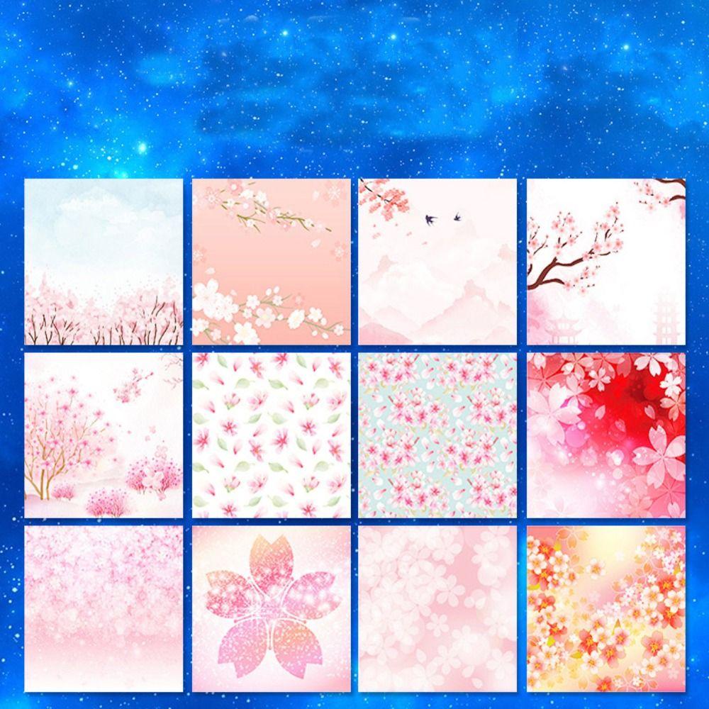 Creativity Exercise Sakura Double Sides Folding Paper Craft paper Art Material Origami Paper