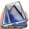 Полная защита Металлический магнитный чехол для Samsung A57/37/17/56/36/26/16/55/35/25 S26 ULtra s25 plus s24 Двусторонний стеклянный чехол