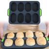 O-S Home Hole DIY French Non-stick Hamburger Bread Mold Silicone Pan Muffin Baking Tool