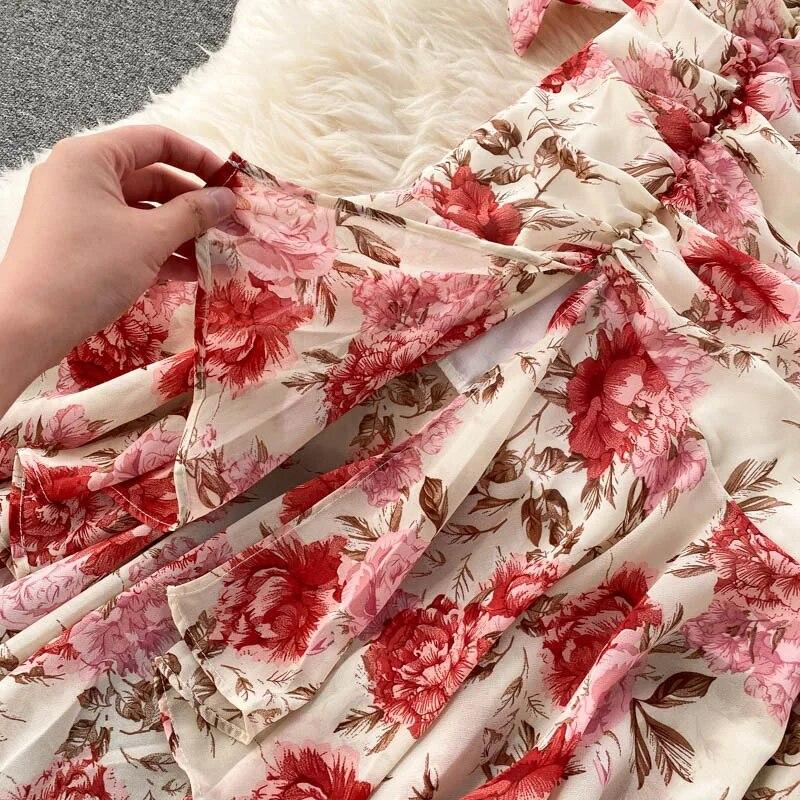 Праздничный костюм-двойка, новинка 2024 года, женская короткая шифоновая рубашка на шнуровке, сексуальная женская юбка «рыбий хвост»