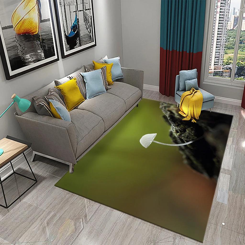 3D Ковер на тему природы Входной коврик для двери Лес Насекомое Растение Нескользящий коврик для пола Гостиная Спальня Ванная комната Домашний декор