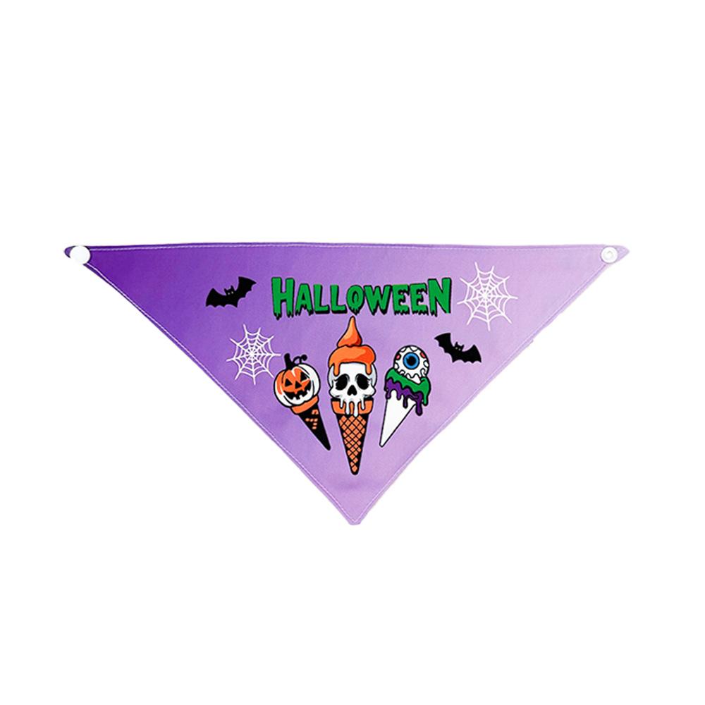 Halloween Pet Scarf Cats & Dogs Halloween Triangular Bib Various Styles, Golden Retriever Labrador Bulldog
