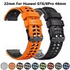 22ММ Силиконовый ремешок для Huawei GT6 Pro GT6 GT5 GT4 46мм Спортивный ремешок для Redmi Watch 5Active/5Lite Сменный браслет