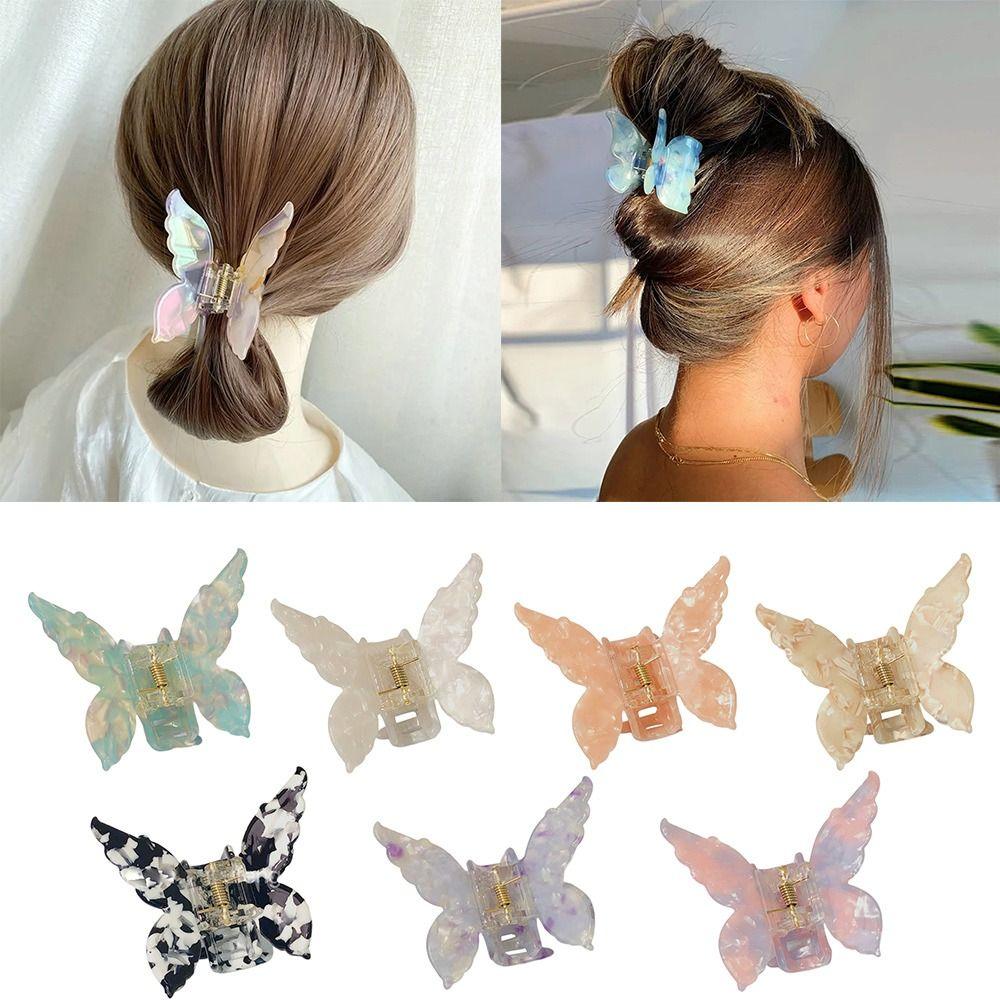 Аксессуары для волос Заколки-бабочки Зажимы для волос Затылок Шпильки Когти Женщины Леди Девушка