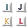 Polyester Pillowcase Home Geometric Striped Print Pillowcase 26 English Letter Cushion Cover
