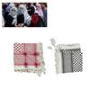 Middle East Keffiyeh Headscarf Square Men Scarf Wrinkles Resistant Bandana Scarf for Men and Women