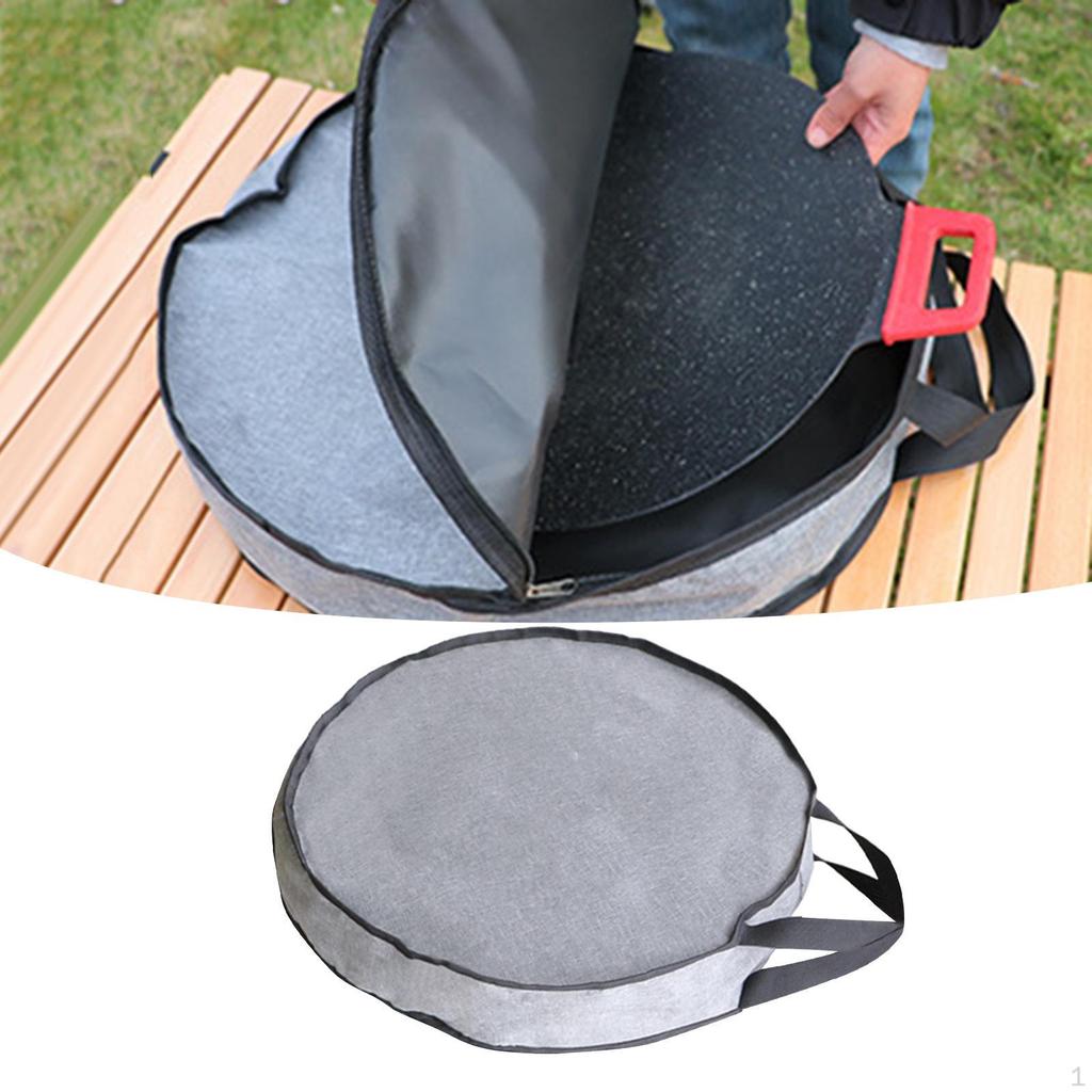 Сумка для сковороды для кемпинга, чехол для переноски, хранение формы для выпечки с ручкой для пикника, пешего туризма