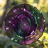 10 Inch Metal Wind Spinner Garden Decor with 360 Rotating Hook Outdoor Wind Chime for Patio Balcony Yard No Electricity Needed All Seasons