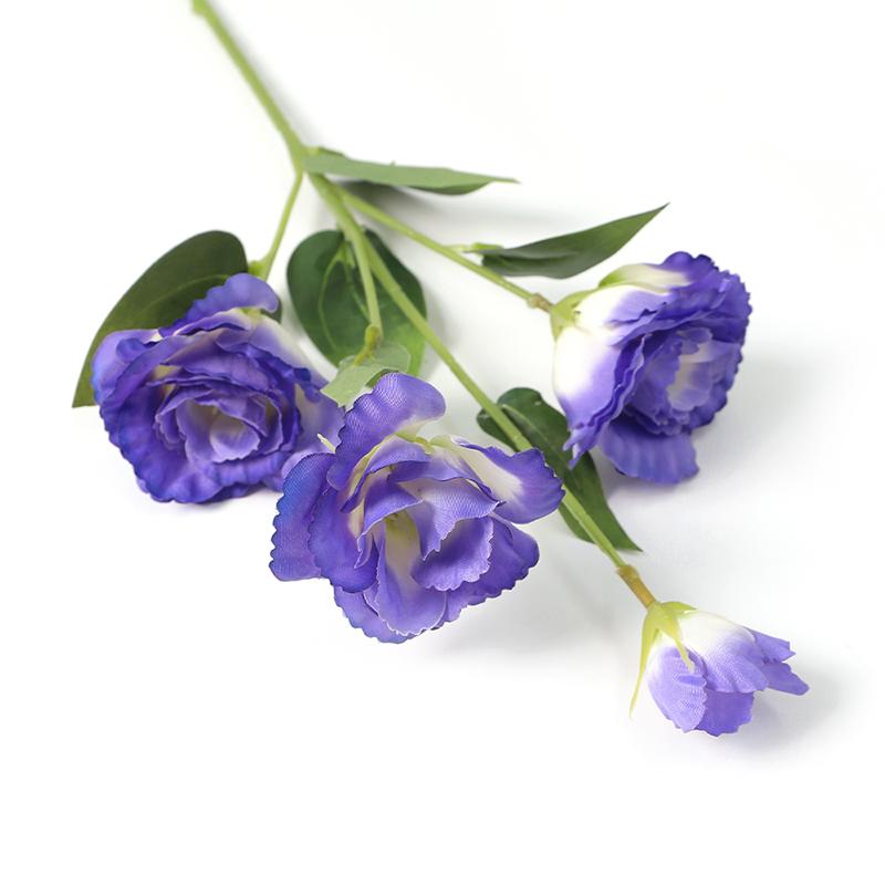 70СМ 4 Головки Шелковый Искусственный Цветок Эустомы Букет Длинный Стебель Искусственный Цветок для DIY Свадебная Вечеринка Центральный Декор Домашний Декор