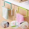1PC Multi-purpose Kitchen Cabinet Door Back Plastic Towel Holder Dishcloth Hanger Rack
