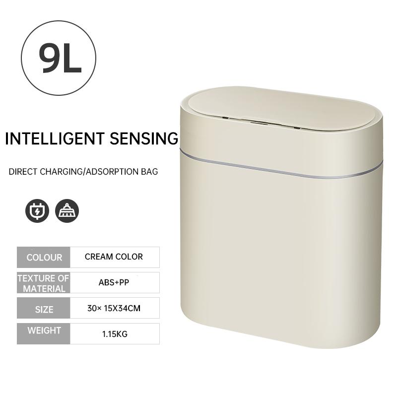 Smart Trash Can Automatic Sensor Dustbin Electric Waste Bin Waterproof Wastebasket For Kitchen Bathroom Bedroom Garbage