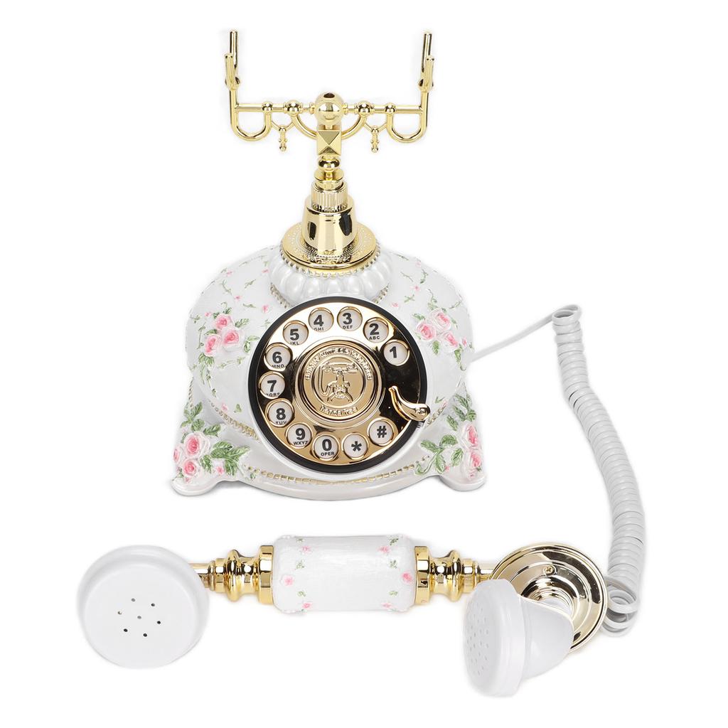 Ретро-антикварный телефон Изысканный дизайн Винтажные дисковые телефоны для гостиных Спальни Гостиницы