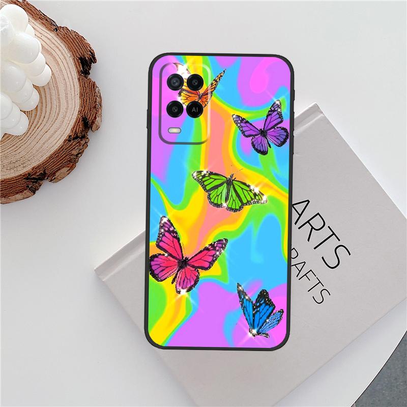 Чехол в стиле Y2K для Oppo A15 A80 A60 A40 A94 A54 A98 A78 A18 A38 A58 A16 A76 A96 A17 A77 A74 A57S