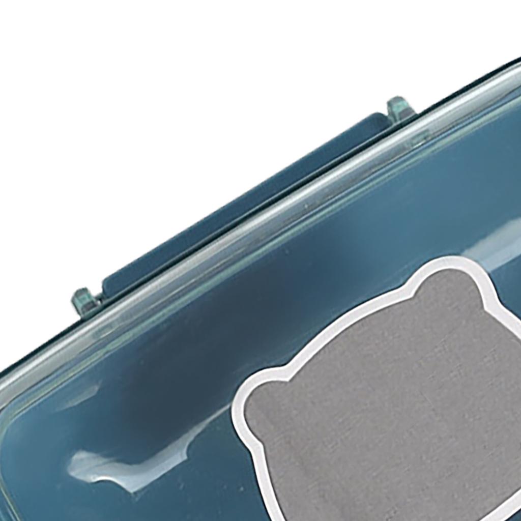 Мыльница Портативная Сливная Пластиковый Контейнер для Мыла с Крышкой для Дома Общежития Путешествий Синий