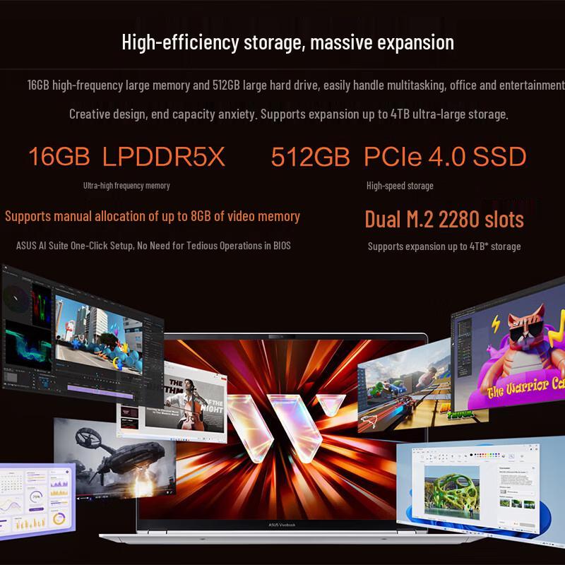 ASUS Wuwel Pro 14 AI Thin & Light Laptop (CN version)