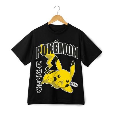 Графическая футболка Pokemon Pikachu - Ретро японская уличная одежда в стиле аниме