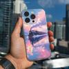 Cherry Art Blossom Train  Phone Case For iPhone 17,16,15,14,13,12,11 Pro,Max,Plus,XR,Mini,E Clear Full-coverage Soft Cover