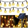 6M 30 светодиодный хрустальный шар на солнечной батарее, уличный IP65, водонепроницаемый светодиодный гирляндный светильник, сказочные лампы, солнечная садовая гирлянда, световая гирлянда
