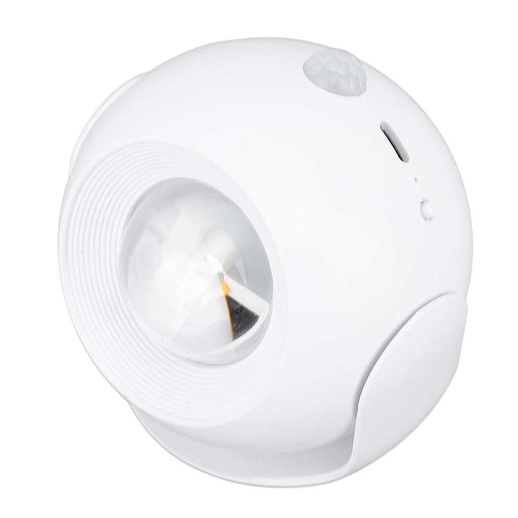 Motion Sensor Night Light USB Rechargeable 3 Lighting Modes Rotating Wireless Wall Light for Bedroom Bathroom Kitchen Corridor Stairway